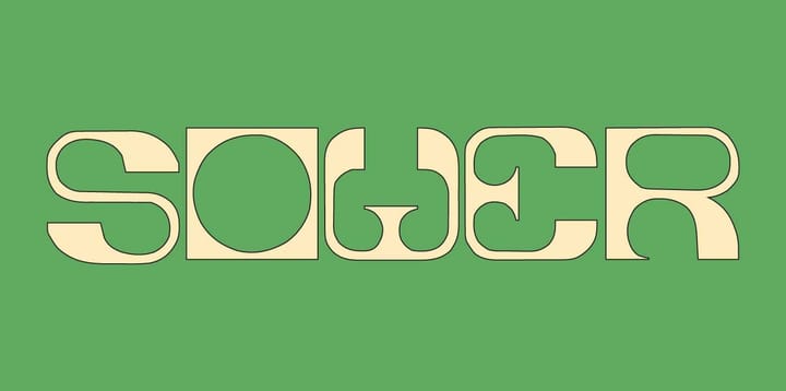 The Sower logo in cream on a green background.